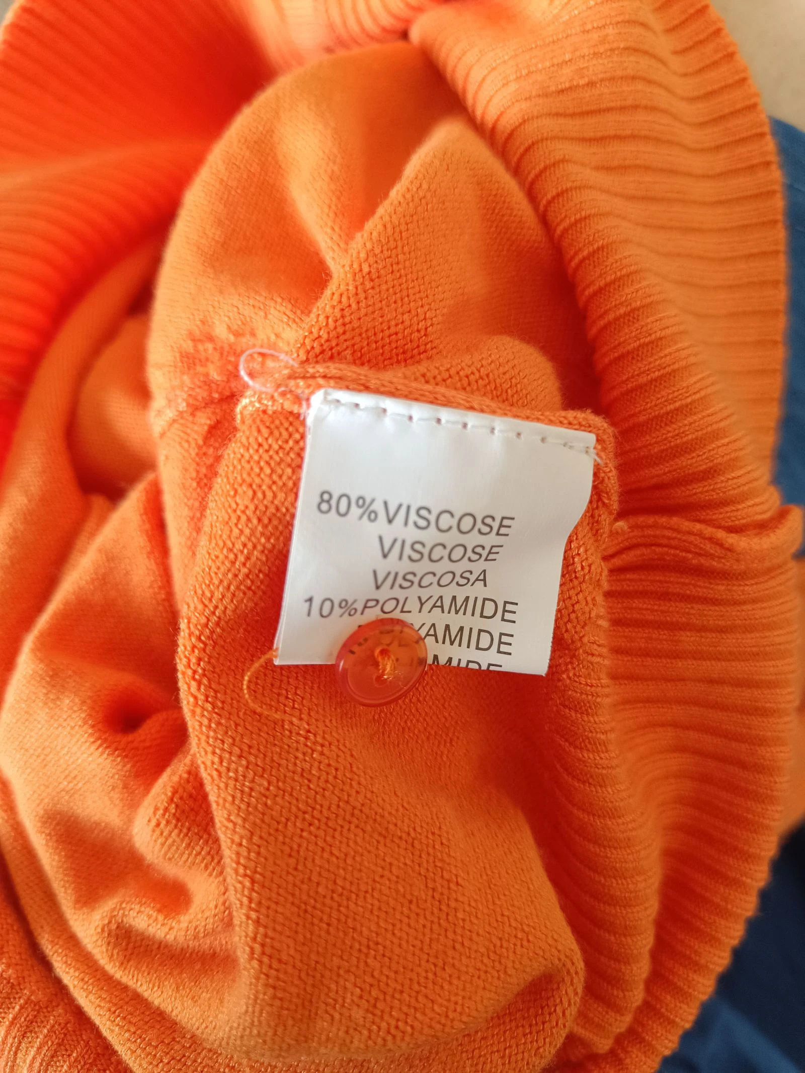 Cárdigan Cropped Naranja C.M.P. 55 nuevo con etiqueta 🍊 – photo 5
